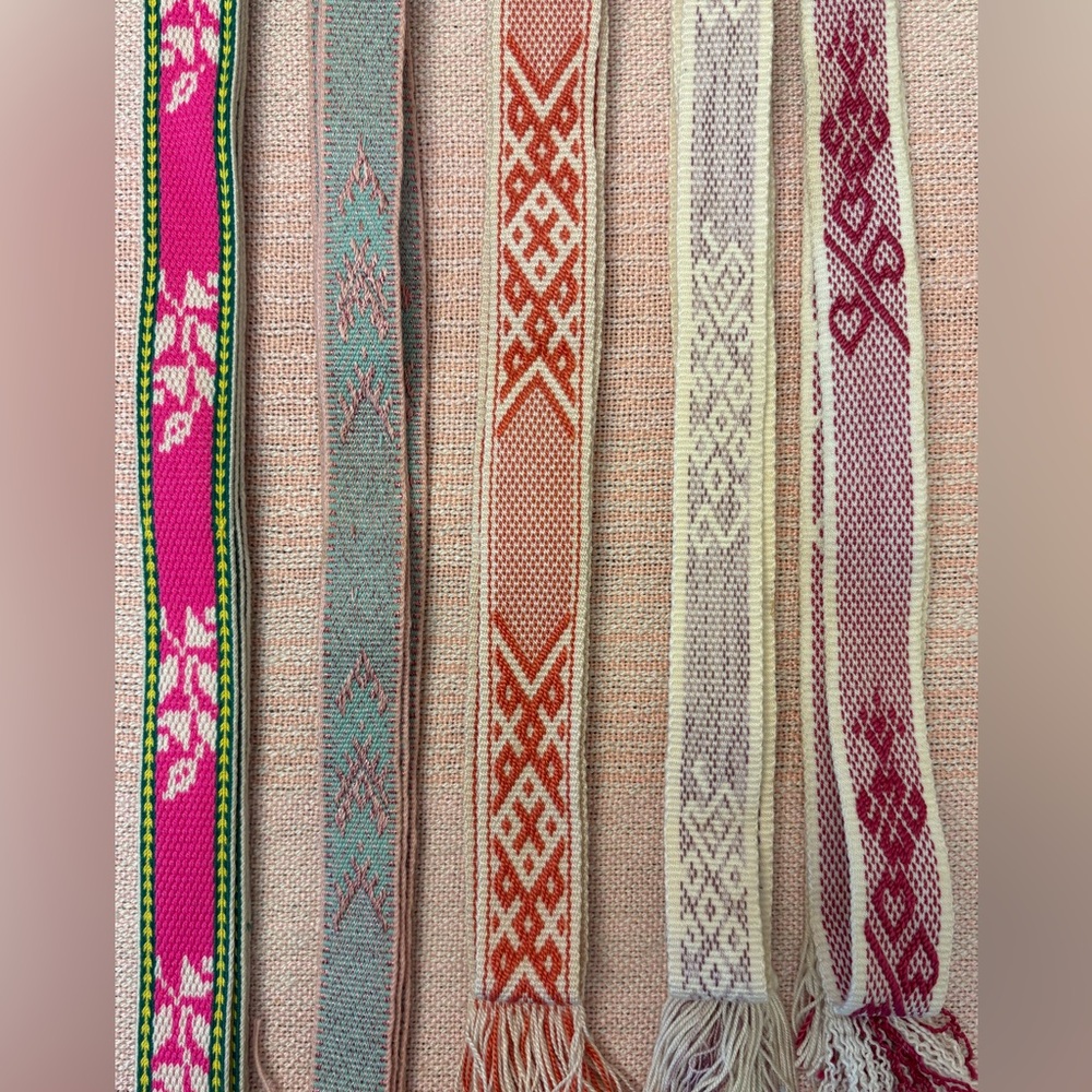 Source Unknown Colorful Patterned Belts - image 3